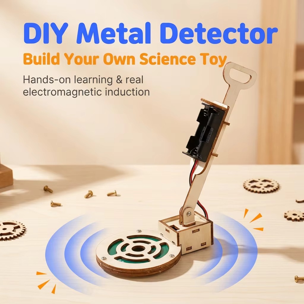 Is Learning Science A Hobby - ชุดประกอบเครื่องตรวจจับโลหะ DIY สำหรับการทดลองทางวิทยาศาสตร์ ชุดการเรียนรู้ฟิสิกส์ STEM ของขวัญงานอดิเรกสำหรับนักเรียนวัยรุ่น