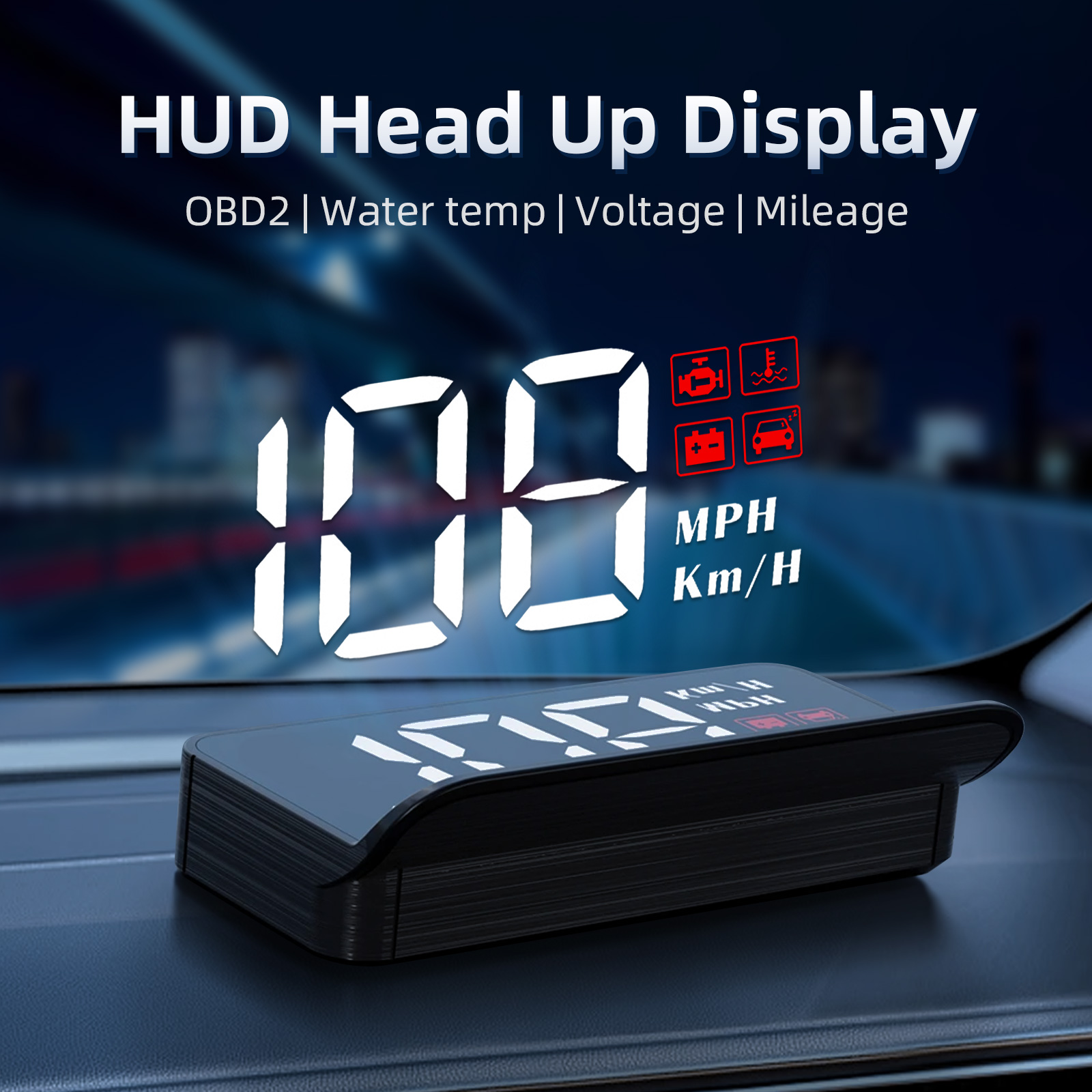 Anemometer Wind Speed - M3 HUD Obd2 Head-Up Display Digital