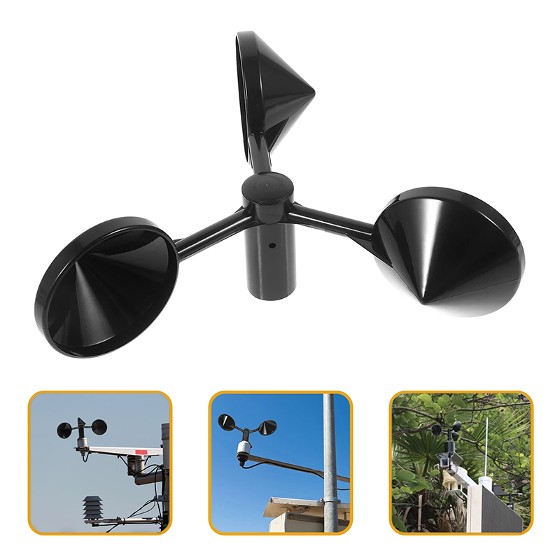 Anemometer Wind Speed - เครื่องวัดความเร็วลมแบบใหม่สำหรับการตรวจวัดความเร็วลม เซ็นเซอร์วัดความเร็วลมแบบ 3 ถ้วย เซ็นเซอร์วัดทิศทางลม เครื่องวัดความเร็วลม