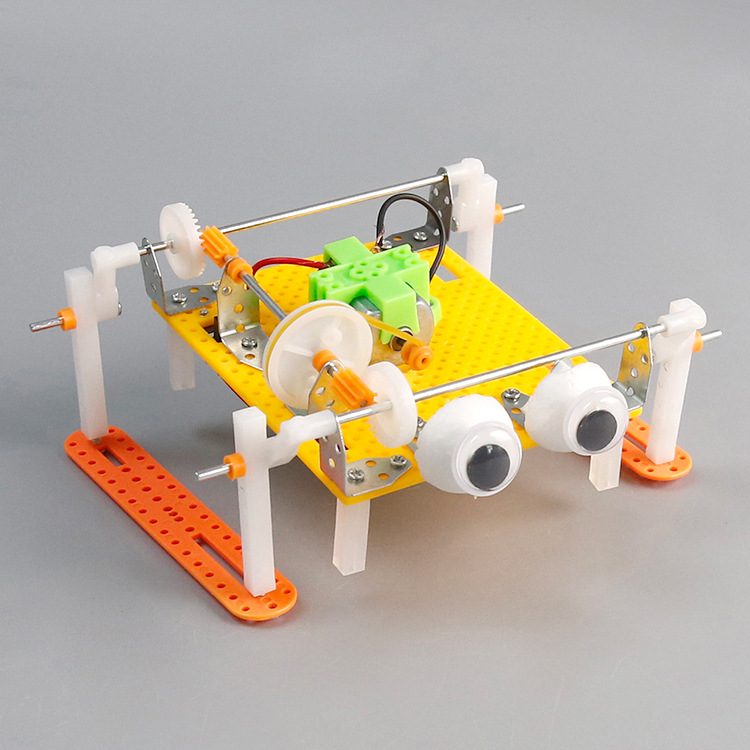 Science Robot - ชุดวัสดุสำหรับประกอบของเล่นหุ่นยนต์เดินได้ สร้างสรรค์ด้วยวิทยาศาสตร์ เทคโนโลยี และวิศวกรรมศาสตร์ (STEM) สำหรับเด็ก