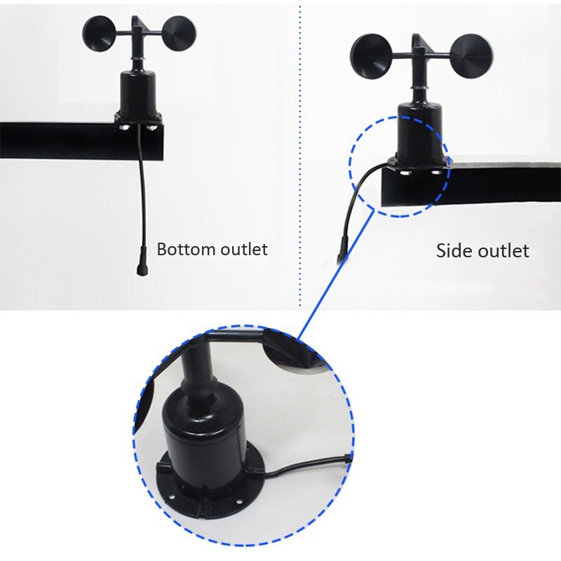 Anemometer Wind Speed - เซ็นเซอร์วัดความเร็วลมโพลีคาร์บอเนต 0-70m/s 4-20MA 0-5V 0-10V RS485