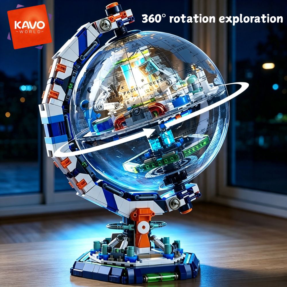 Is Learning Science A Hobby - ชุดตัวต่อสถานีอวกาศ KAVOWORLD 1793 ชิ้น พร้อมไฟ LED