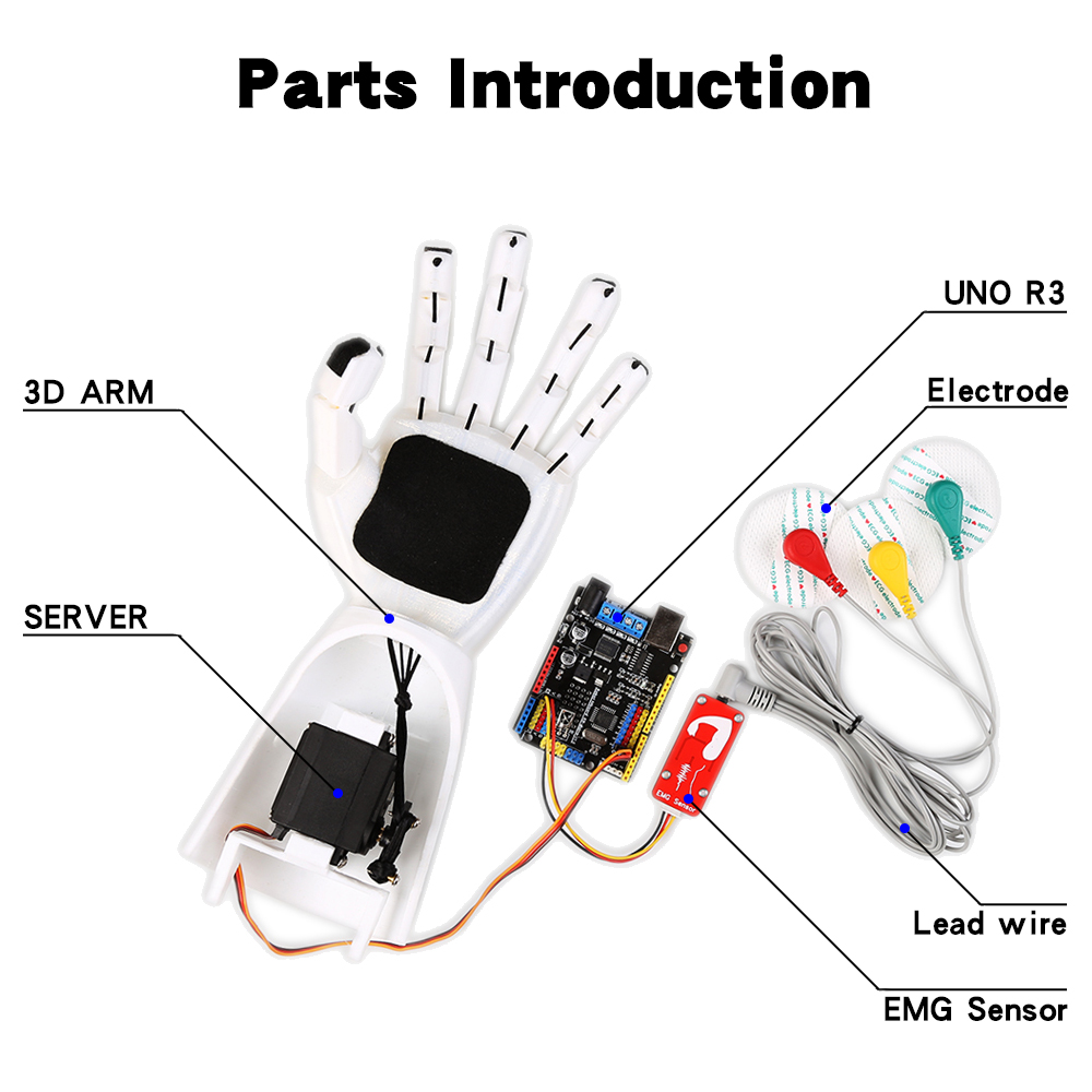 เซ็นเซอร์ EMG แขนหุ่นยนต์เซ็นเ - Science Robot บทวิจารณ์และราคา