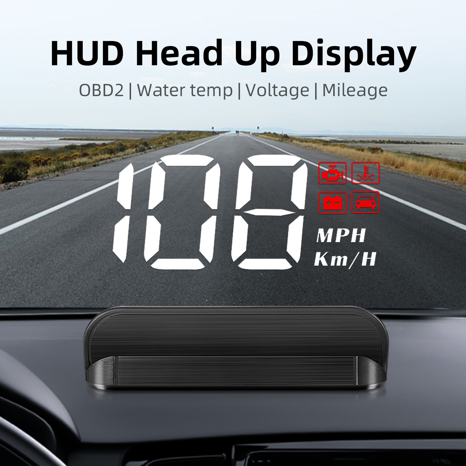 M3 HUD Obd2 Head-Up Display Di - Anemometer Wind Speed บทวิจารณ์และราคา