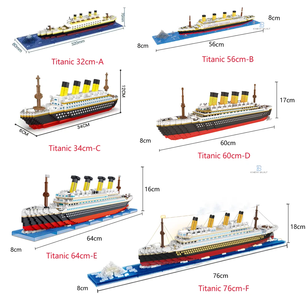 KNEW BUILT 6 ชนิด Titanic รุ่น - Science Olympiad บทวิจารณ์และราคา