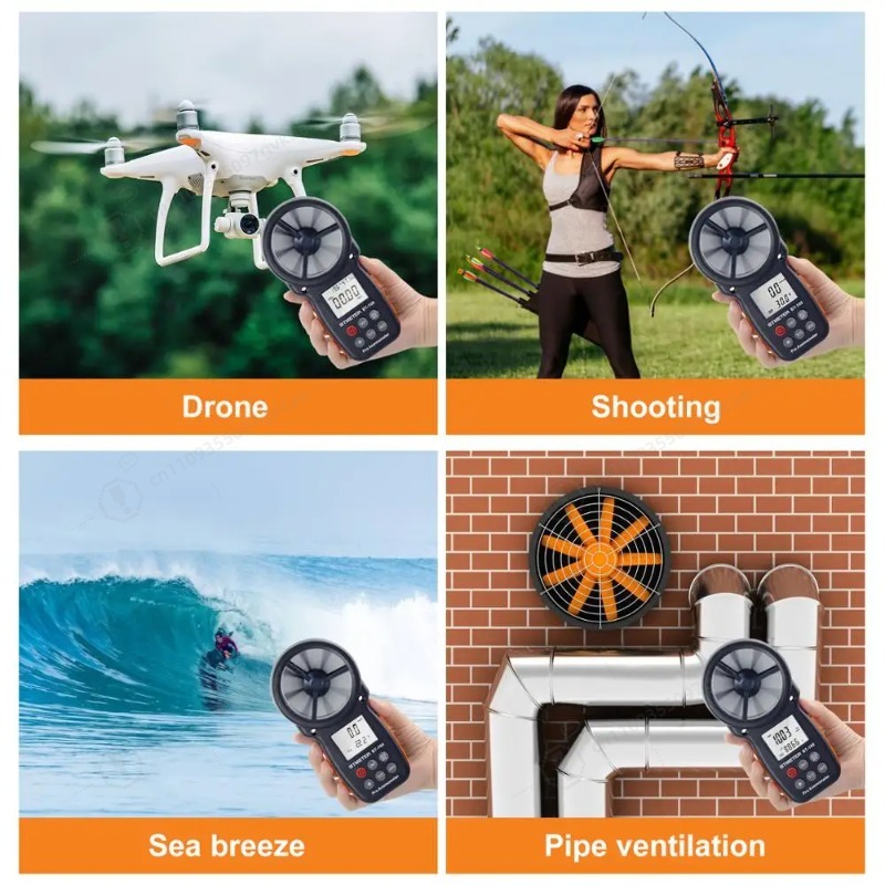BT-100 เครื่องวัดความเร็วลมแบบ - Anemometer Wind Speed บทวิจารณ์และราคา